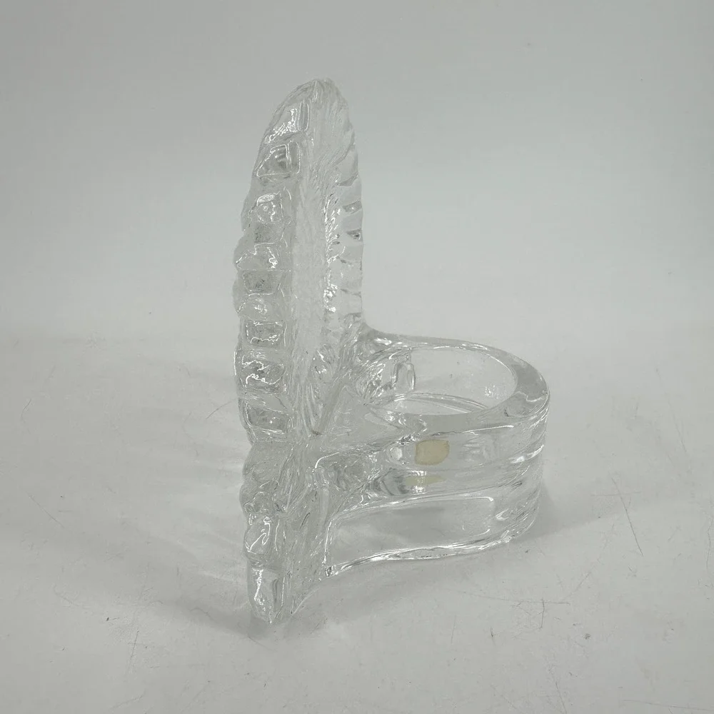 PartyLite Clear Glass Sunflower Votive Tealight Candle Holder P0271 Floral Decor